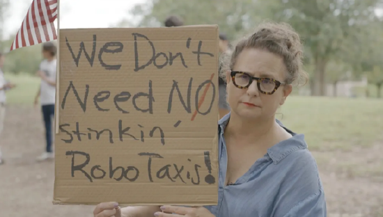 特斯拉在得州奥斯(🏪)汀遭遇抗议活动：反对马斯克Robotaxi计划